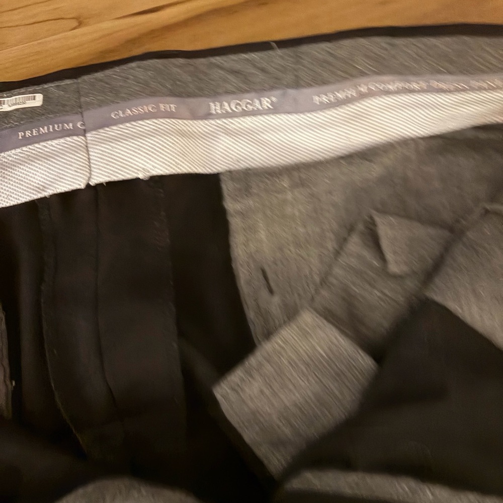 Haggar Classic Black Dress Pants great condition 36x29 - Picture 4 of 6